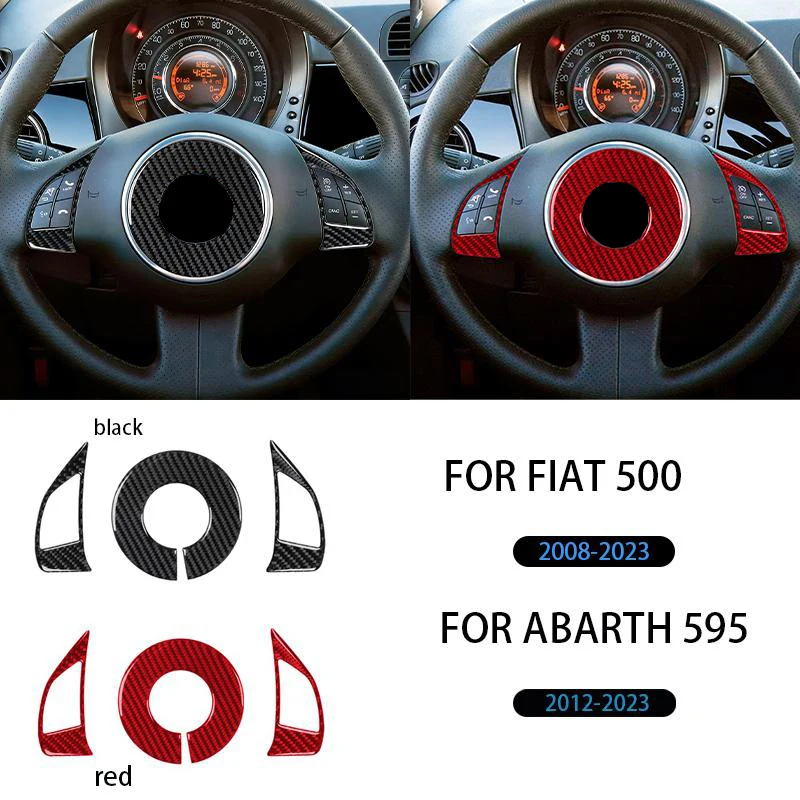 True carbon fiber soft sticker suitable for Fiat 500 Abarth 595 2012-2023 models, suitable for car steering wheel
True carbon fiber soft sticker suitable for Fiat 500 Abarth 595 2012-2023 models, suitable for car steering wheel