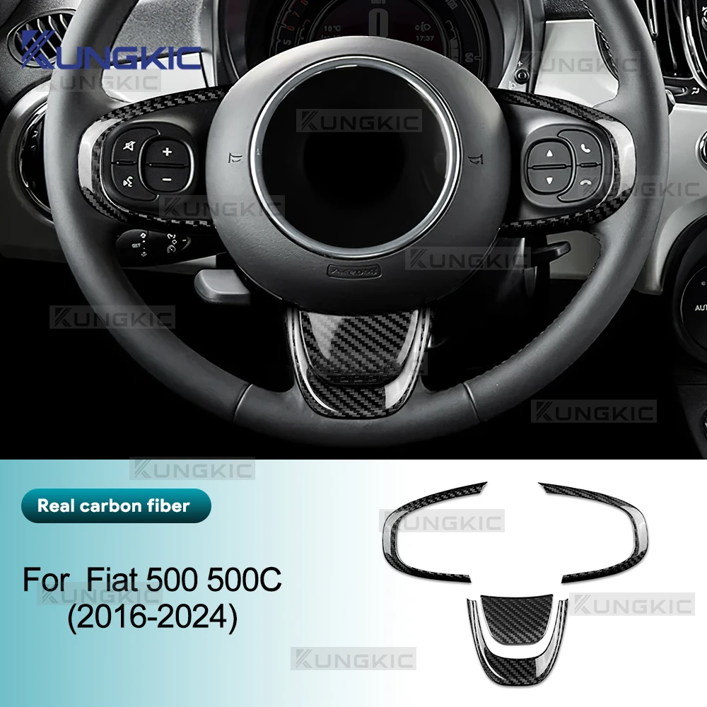 Real Dry Hard Carbon Fiber Sticker for Fiat 500/500C 2016 2017 2018 2019 2020 2021 2022 2023 2024 Car Steering Wheel Bottom Trim
Real Dry Hard Carbon Fiber Sticker for Fiat 500/500C 2016 2017 2018 2019 2020 2021 2022 2023 2024 Car Steering Wheel Bottom Trim