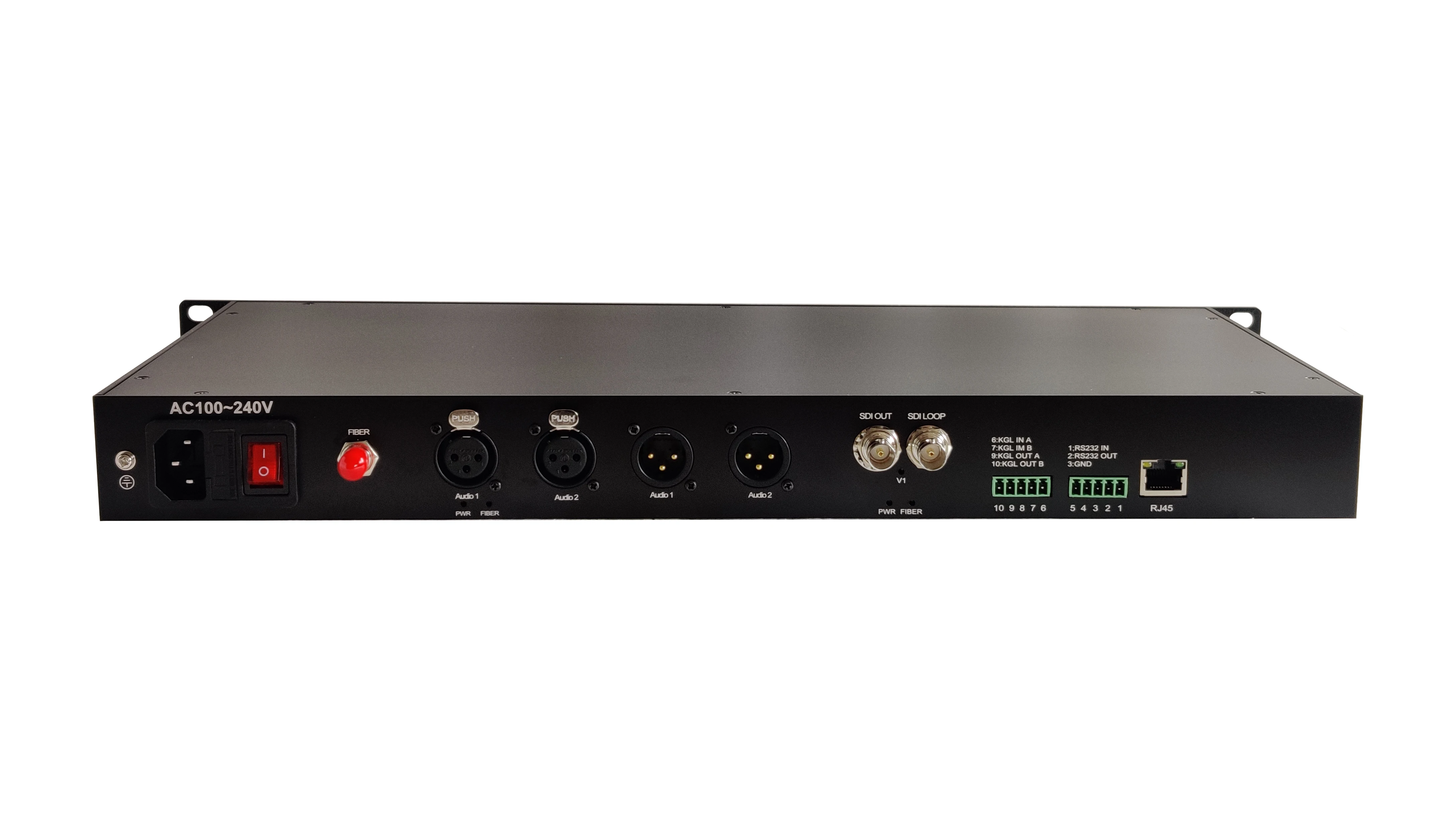 1 Channel Bidirectional SDI Over Fiber Extender with Audio and Ethernet Transmitter and Receiver
1 Channel Bidirectional SDI Over Fiber Extender with Audio and Ethernet Transmitter and Receiver