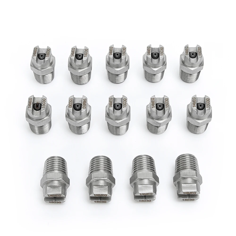 Custom-designed MEG-SSTC Series High-pressure Fan Nozzle, 1/4-inch External Thread Water Jet Nozzles, Super wear-resistant
Custom-designed MEG-SSTC Series High-pressure Fan Nozzle, 1/4-inch External Thread Water Jet Nozzles, Super wear-resistant