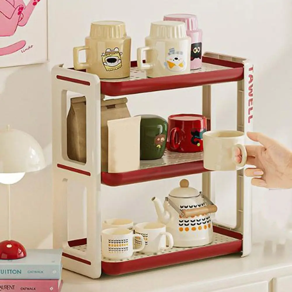 Plastic Cup Storage Rack Large Capacity Cream Style Water Bottle Holder with Draining Net Removable Tea Cup Holder Kitchen
Plastic Cup Storage Rack Large Capacity Cream Style Water Bottle Holder with Draining Net Removable Tea Cup Holder Kitchen