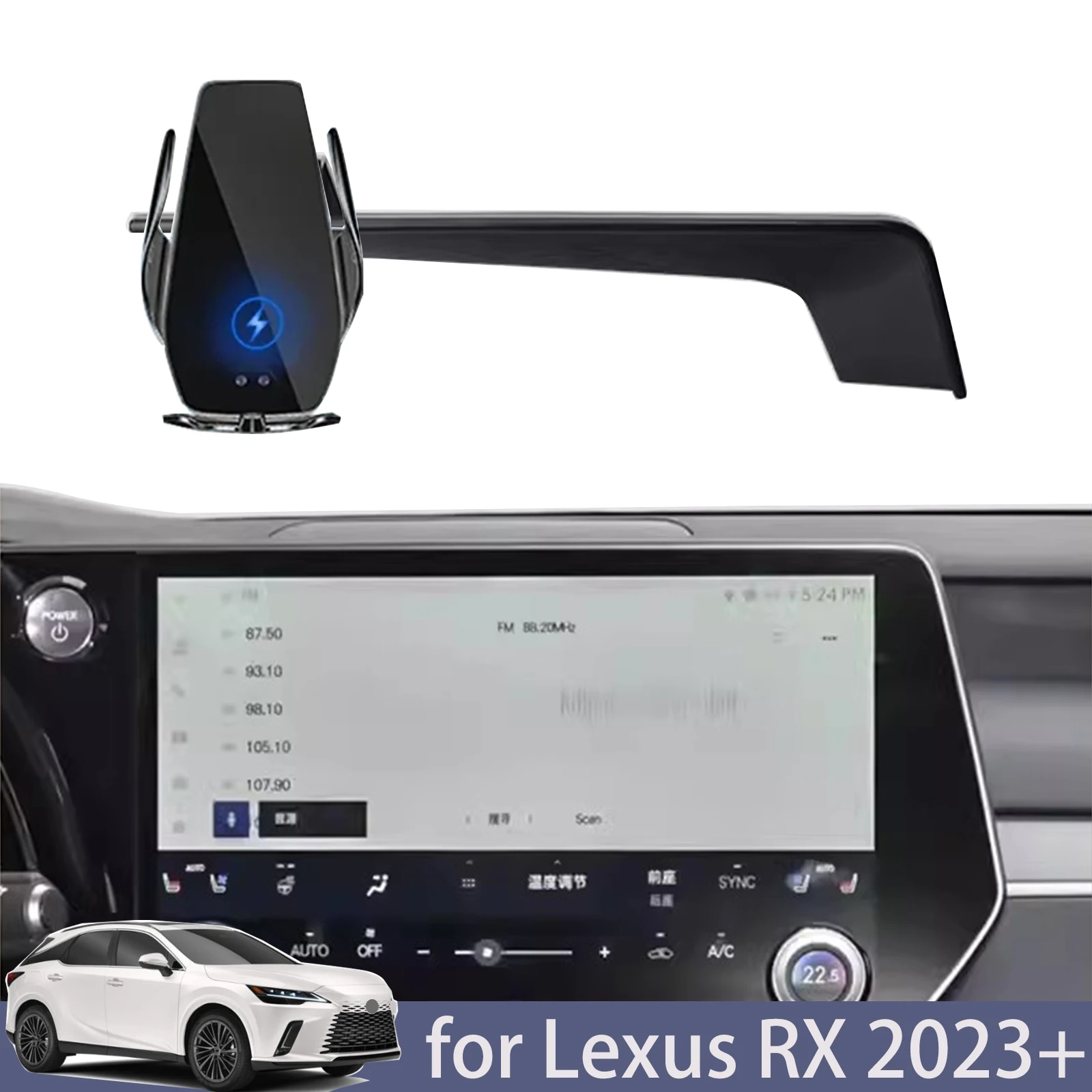 Автомобильный держатель для телефона для Lexus RX 2023 2024, магнитный держатель для экрана навигации, Новая энергия, Беспроводная зарядка, стойка
Автомобильный держатель для телефона для Lexus RX 2023 2024, магнитный держатель для экрана навигации, Новая энергия, Беспроводная зарядка, стойка