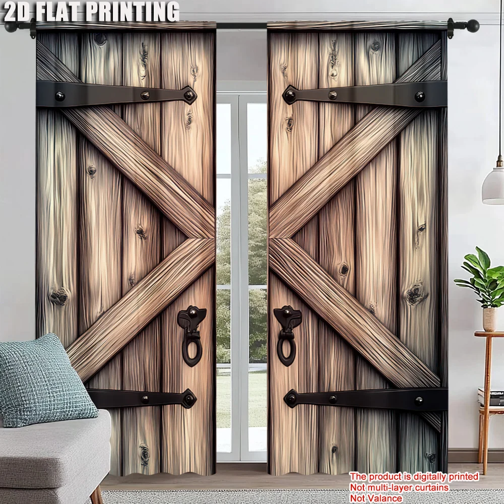 2Pcs Vintage Ancient Curtains Rustic Wooden Forged Door Historical Cabin Curtain For Bedroom Living Room Home Decor
2Pcs Vintage Ancient Curtains Rustic Wooden Forged Door Historical Cabin Curtain For Bedroom Living Room Home Decor