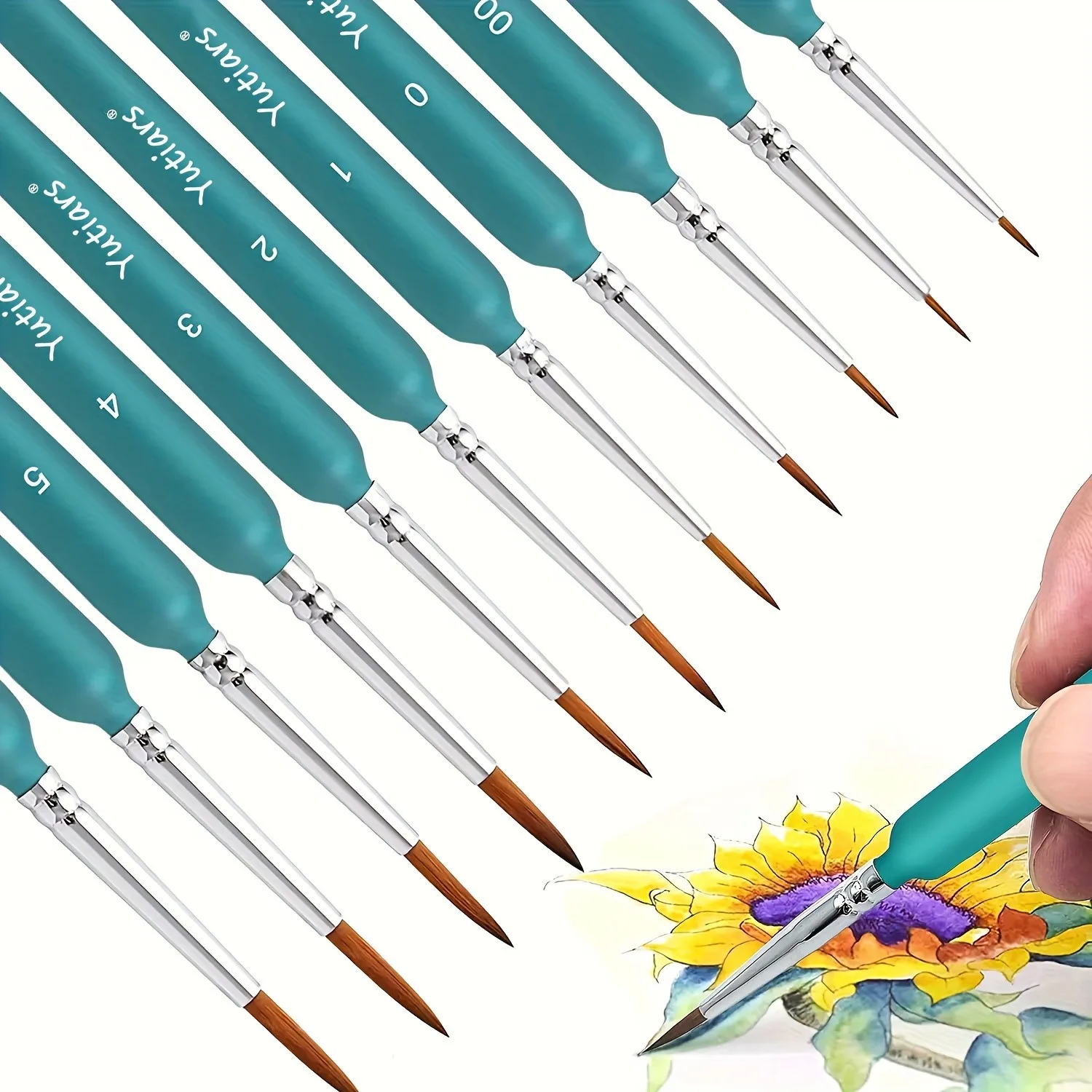 11pcs Premium Paint Brush Set With Natural Wood Triangle Rod For Watercolor Oil Craft Drawing
11pcs Premium Paint Brush Set With Natural Wood Triangle Rod For Watercolor Oil Craft Drawing