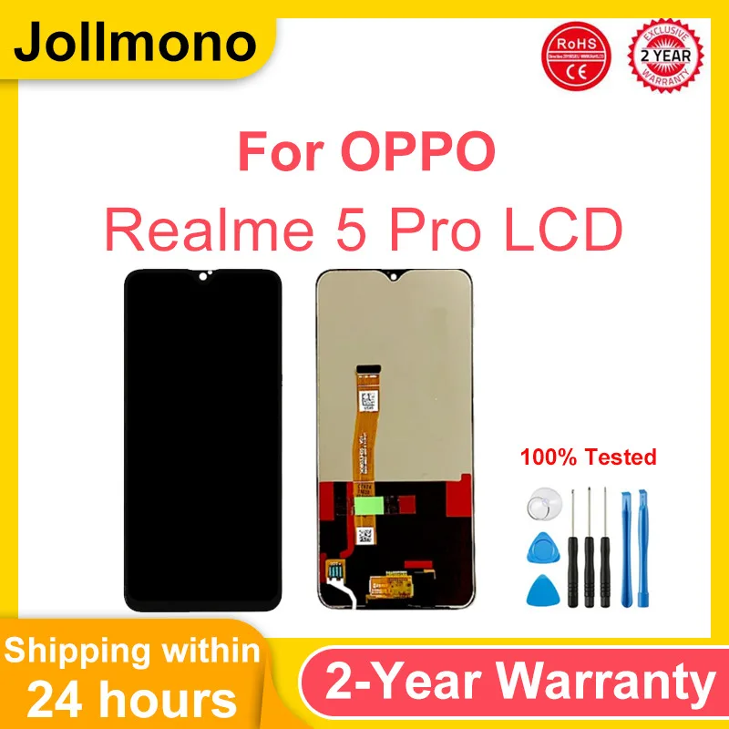 TFT LCD Screen for OPPO Realme 5 Pro / Realme Q with Digitizer Full Assembly Phone Display Repair Replacement Part
TFT LCD Screen for OPPO Realme 5 Pro / Realme Q with Digitizer Full Assembly Phone Display Repair Replacement Part