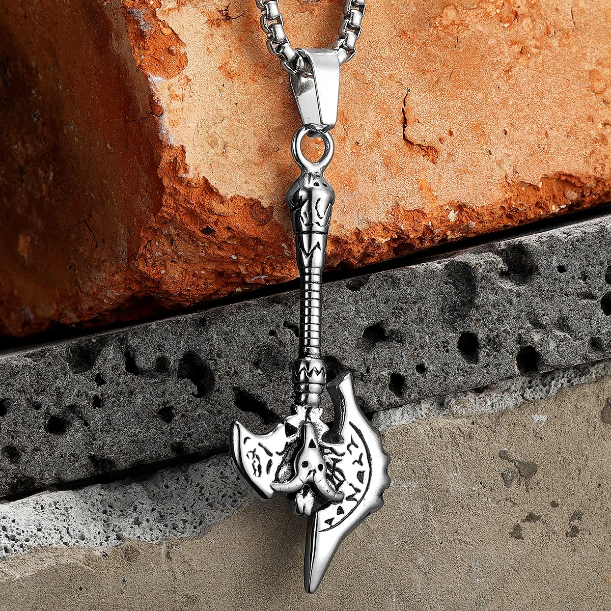 Viking Axe Stainless Steel Long Handle Arms Jewelry Men Necklaces With Simple Pendant For Male Women Punk HipHop Gifts Wholesale
Viking Axe Stainless Steel Long Handle Arms Jewelry Men Necklaces With Simple Pendant For Male Women Punk HipHop Gifts Wholesale