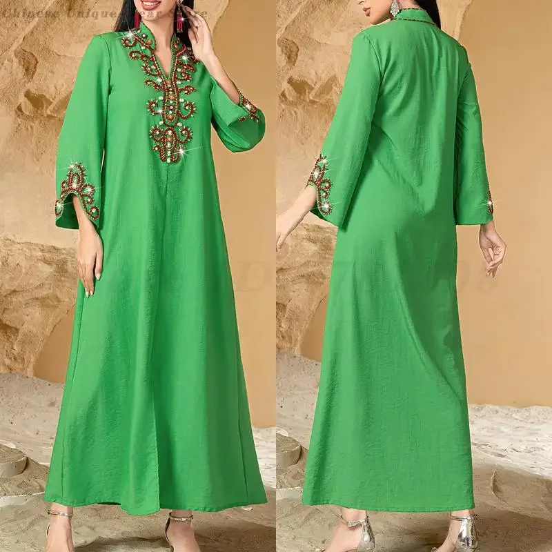 Femme Luxury Elegant Evening Party Dresses Retro Middle East Dubai Abayas Kaftan Long Dress Muslim Clothing Fashion Vestidos
Femme Luxury Elegant Evening Party Dresses Retro Middle East Dubai Abayas Kaftan Long Dress Muslim Clothing Fashion Vestidos