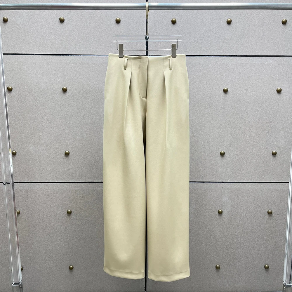 Pleated Versatile Women's Trousers Stylish Commuter High-Waisted Straight-Leg Trousers Suitable for Pairing with Suits Spring
Pleated Versatile Women's Trousers Stylish Commuter High-Waisted Straight-Leg Trousers Suitable for Pairing with Suits Spring