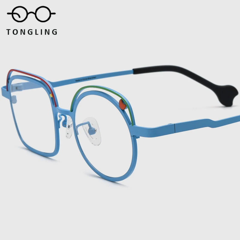 Fashion men pure titanium ultra-light irregular-shaped women personalized spectacle frames support custom prescription lenses
Fashion men pure titanium ultra-light irregular-shaped women personalized spectacle frames support custom prescription lenses