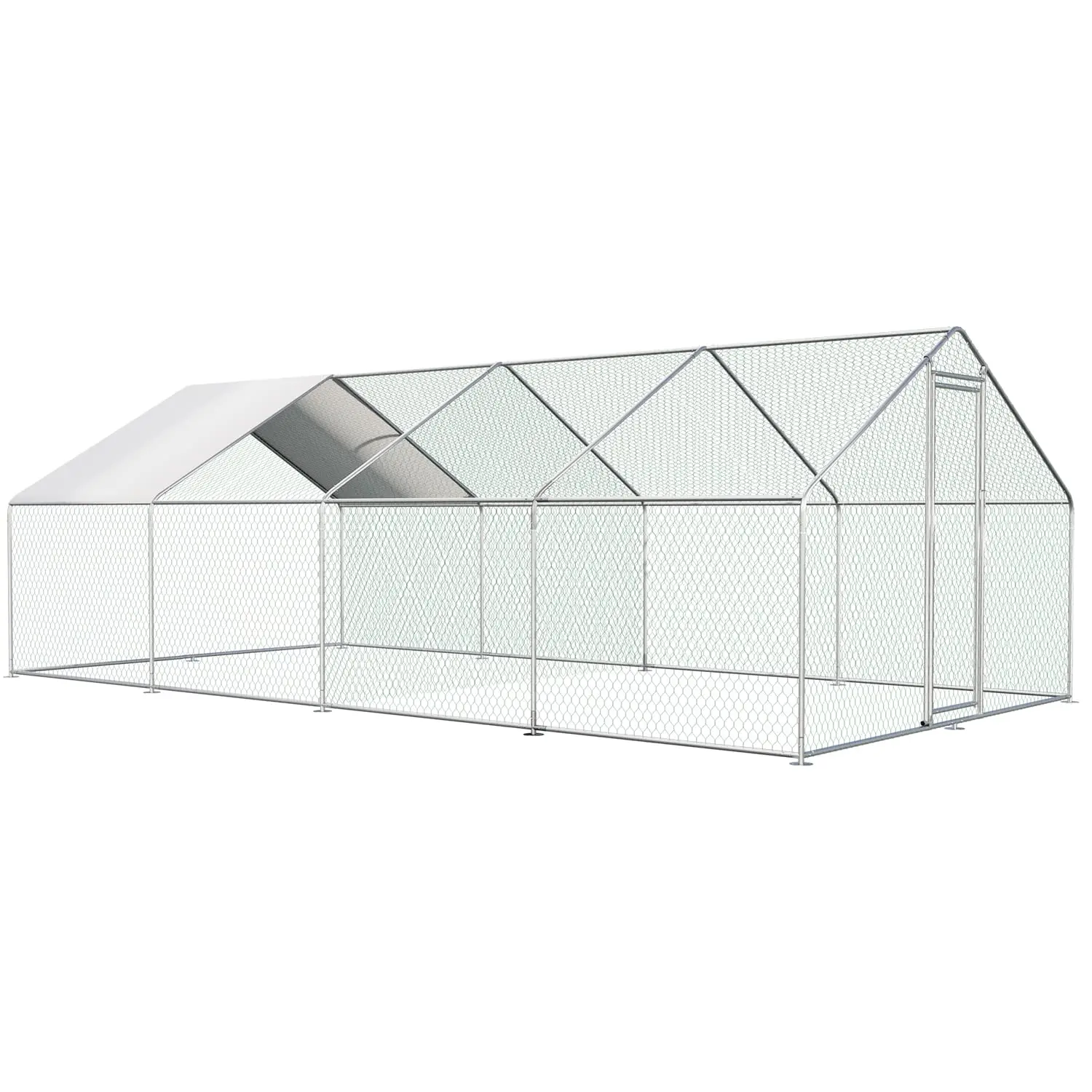 Large Metal Chicken Coop Walk-in Poultry Cage Chicken Runs for Yard with Coverd Chicken Pen for 40 Chickens Duck Rabbit, Custom
Large Metal Chicken Coop Walk-in Poultry Cage Chicken Runs for Yard with Coverd Chicken Pen for 40 Chickens Duck Rabbit, Custom