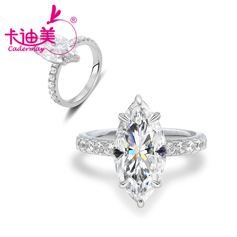 CADERMAY Высокое качество 925 серебряные кольца 1 карат ~ 5 карат бриллиант обручальное кольцо D VVS с муассанитом обручальные кольца для женщин
CADERMAY Высокое качество 925 серебряные кольца 1 карат ~ 5 карат бриллиант обручальное кольцо D VVS с муассанитом обручальные кольца для женщин