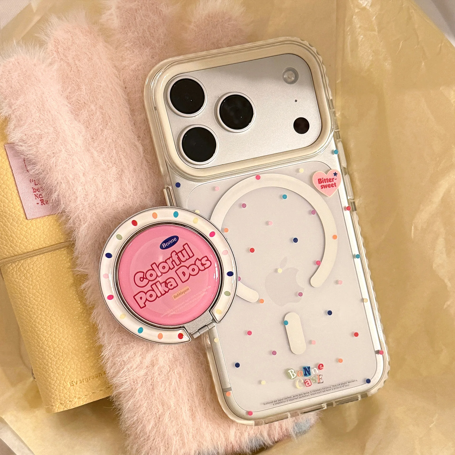 Transparent Color Star IPhone 17 Case with Magnetic Stand, Anti-Drop Design, Soft and Durable for IPhone 13/15/16/17
Transparent Color Star IPhone 17 Case with Magnetic Stand, Anti-Drop Design, Soft and Durable for IPhone 13/15/16/17