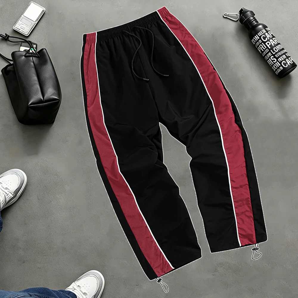 Men's Casual Side Stripe Pants Adjustable Elastic Drawstring Waist Hip Hop Streetwear Athletic Sports Training Long Pants
Men's Casual Side Stripe Pants Adjustable Elastic Drawstring Waist Hip Hop Streetwear Athletic Sports Training Long Pants
