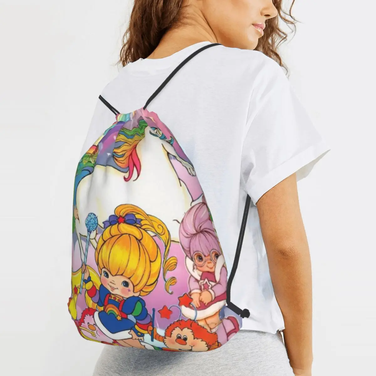 Cartoon Cute Rainbow Brite Backpacks Portable Drawstring Bags Sports Bag Book Bags for Man Woman Students
Cartoon Cute Rainbow Brite Backpacks Portable Drawstring Bags Sports Bag Book Bags for Man Woman Students