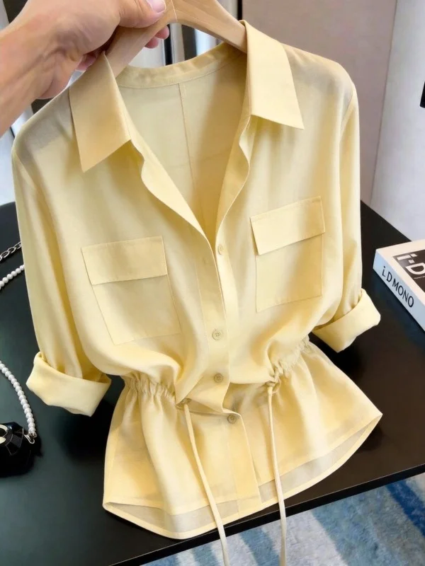 Stylish Unique Women's Top Super Beautiful Fashionable Summer New Design Sense Quality French Style Loose Fit Button up Shirt
Stylish Unique Women's Top Super Beautiful Fashionable Summer New Design Sense Quality French Style Loose Fit Button up Shirt