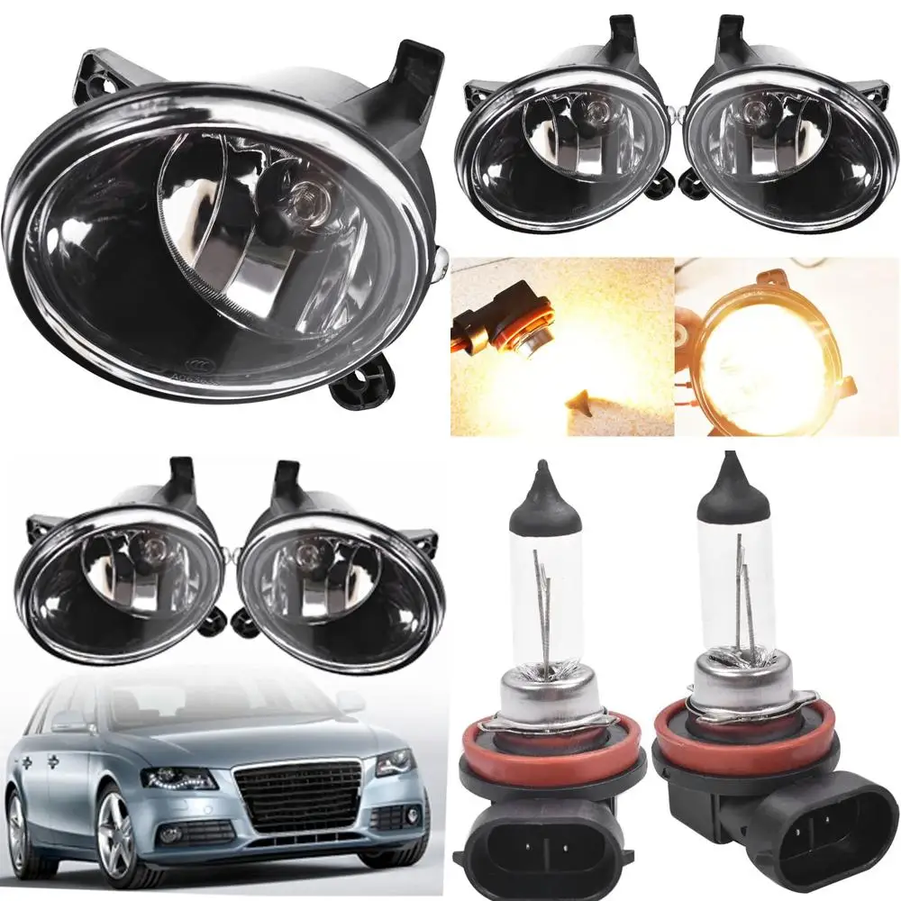 A4 S4 B8 2009-2012 Fog Light Pair with Bulbs for Driver and Passenger Side
A4 S4 B8 2009-2012 Fog Light Pair with Bulbs for Driver and Passenger Side