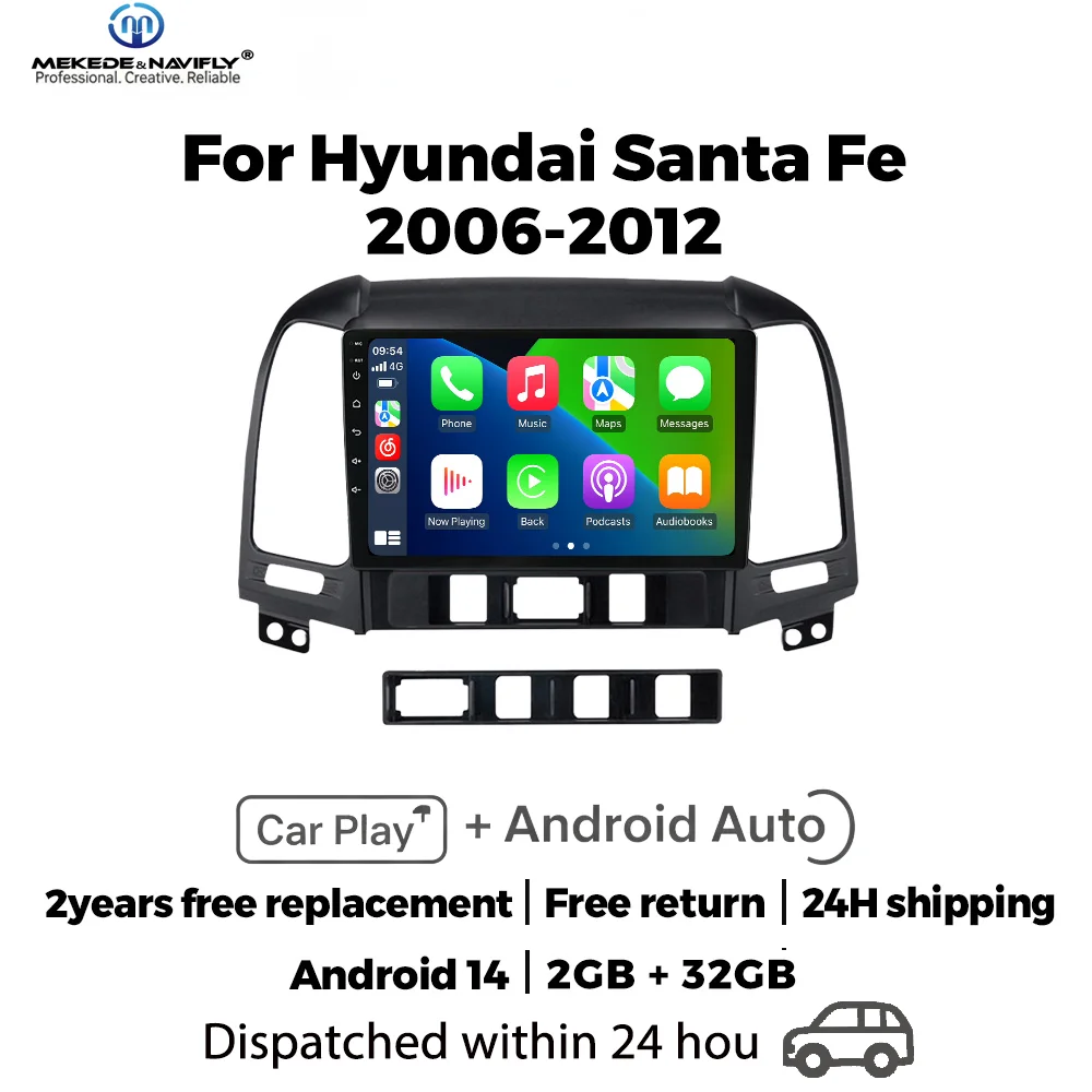 Автомобильная аудиосистема MEKEDE&NAVIFLY Android 14 для Hyundai Ix45 Santa Fe 2008-2012, автомагнитола, мультимедийный плеер
Автомобильная аудиосистема MEKEDE&NAVIFLY Android 14 для Hyundai Ix45 Santa Fe 2008-2012, автомагнитола, мультимедийный плеер