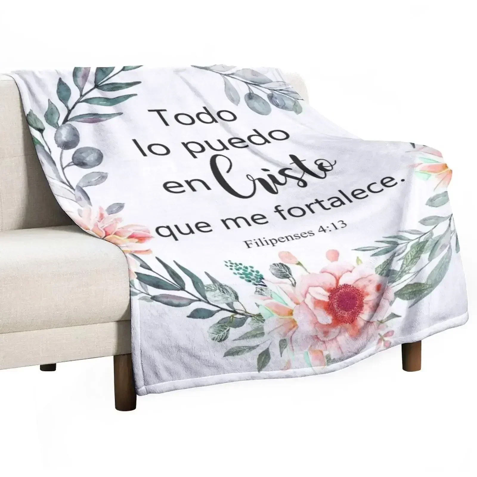 TODO LO PUEDO EN CRISTO QUE ME FORTALECE Throw Blanket Fade Resistant Durable Throw Blanket
TODO LO PUEDO EN CRISTO QUE ME FORTALECE Throw Blanket Fade Resistant Durable Throw Blanket