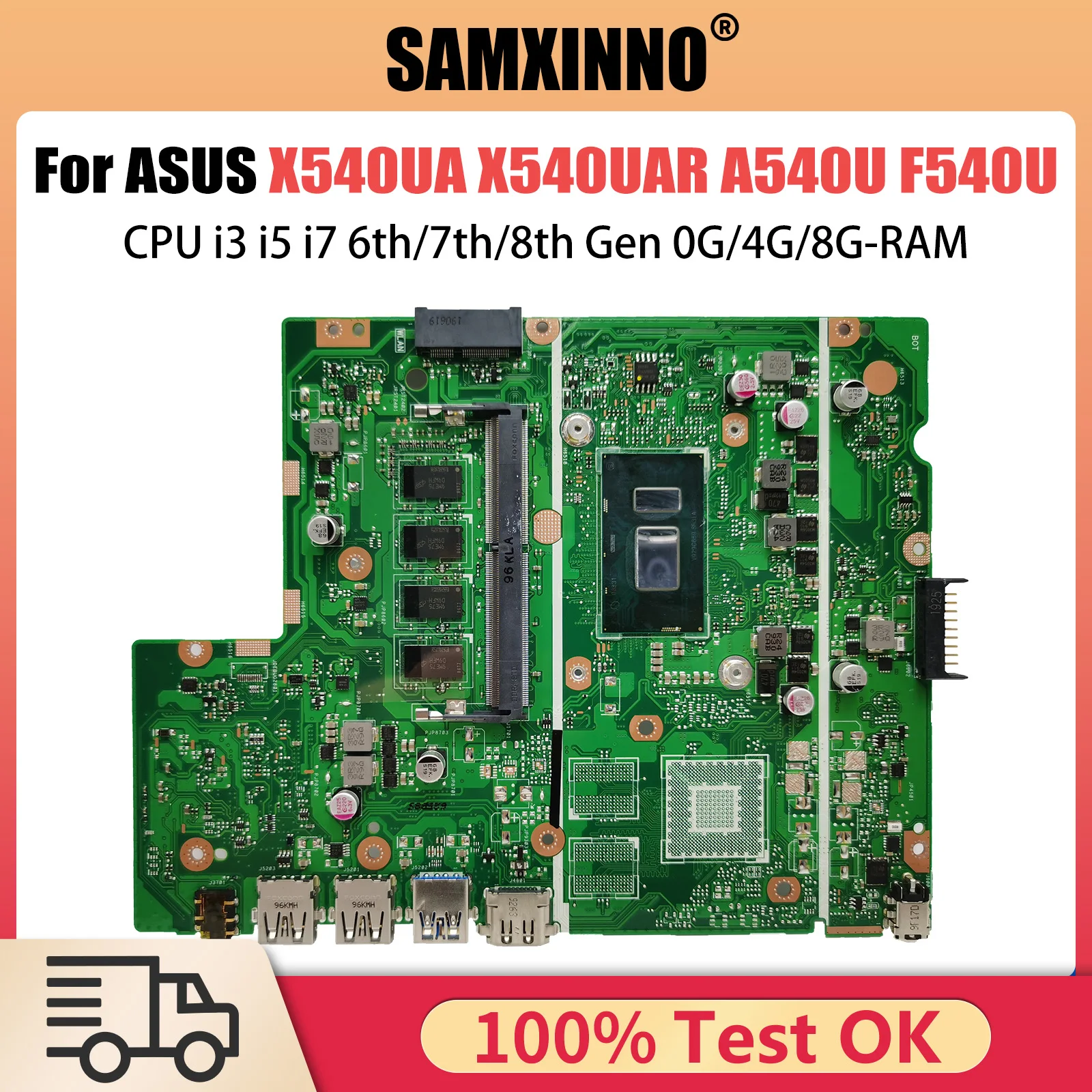 X540UA Laptop Motherboard For ASUS X540UAR X540UV A540U F540U X500U K540U X543U P540U R540U Mainbaord i3 i5 i7 0G/4G/8G-RAM
X540UA Laptop Motherboard For ASUS X540UAR X540UV A540U F540U X500U K540U X543U P540U R540U Mainbaord i3 i5 i7 0G/4G/8G-RAM