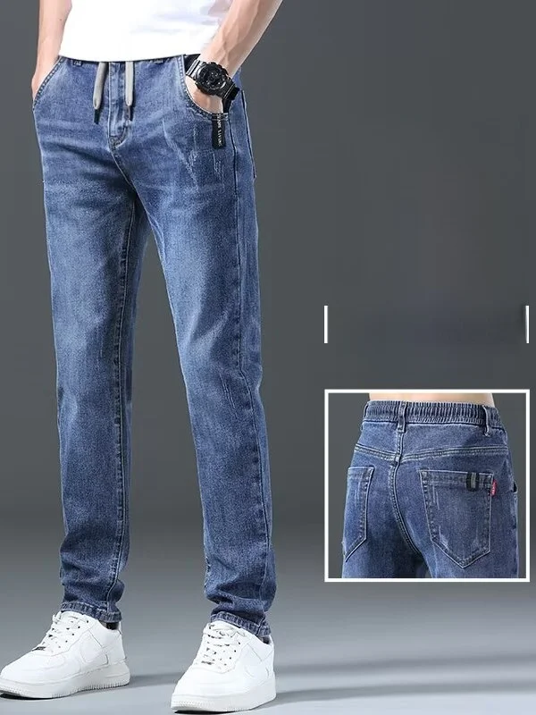 Spring Thin Denim Jeans Men's Slim Straight Leg Ice Silk Casual Long Pants Versatile 2026 New Style Youth Trendy Wear Resistant
Spring Thin Denim Jeans Men's Slim Straight Leg Ice Silk Casual Long Pants Versatile 2026 New Style Youth Trendy Wear Resistant