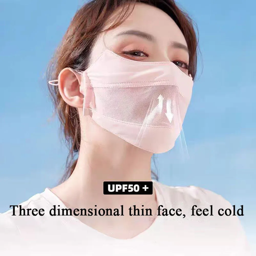 Cycling Sport Sunscreen Face Masks Women Anti-UV Mesh Breathable Face Cover Summer Adjustable Sun Protection Ice Silk Mask
Cycling Sport Sunscreen Face Masks Women Anti-UV Mesh Breathable Face Cover Summer Adjustable Sun Protection Ice Silk Mask