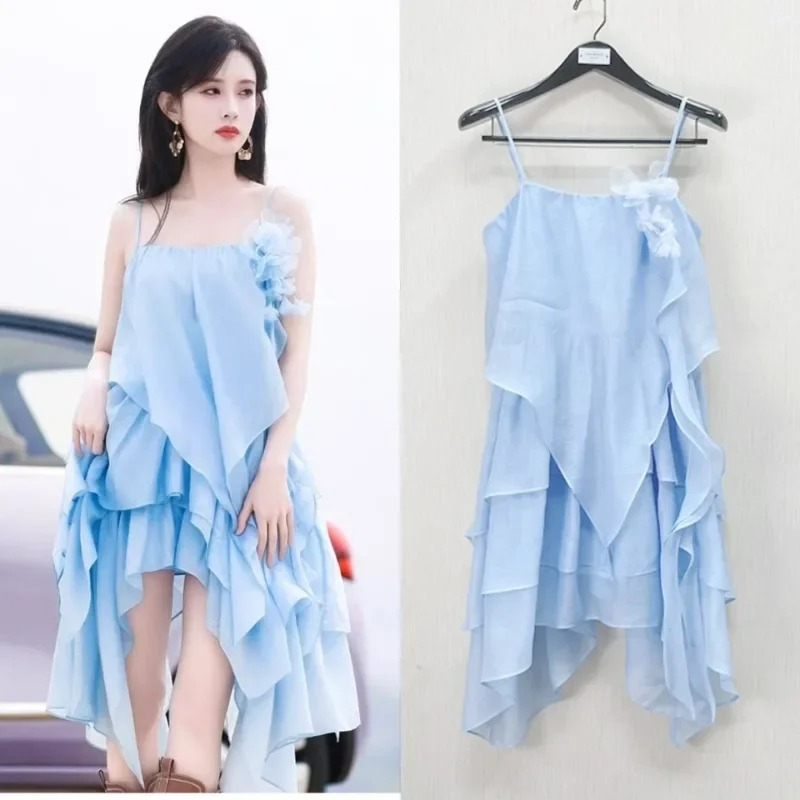 2025 Summer Women Dress Vacation Style 3D Flower Halter Backless Ruffle Long Dress
2025 Summer Women Dress Vacation Style 3D Flower Halter Backless Ruffle Long Dress