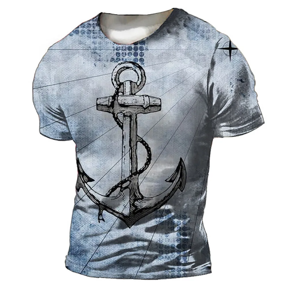 Sailing Summer Men's Casual Muscle Tops Short Sleeves Crewneck Fashion Anchor Graphic 3D Print Retro Street T Shirts Plus Size
Sailing Summer Men's Casual Muscle Tops Short Sleeves Crewneck Fashion Anchor Graphic 3D Print Retro Street T Shirts Plus Size