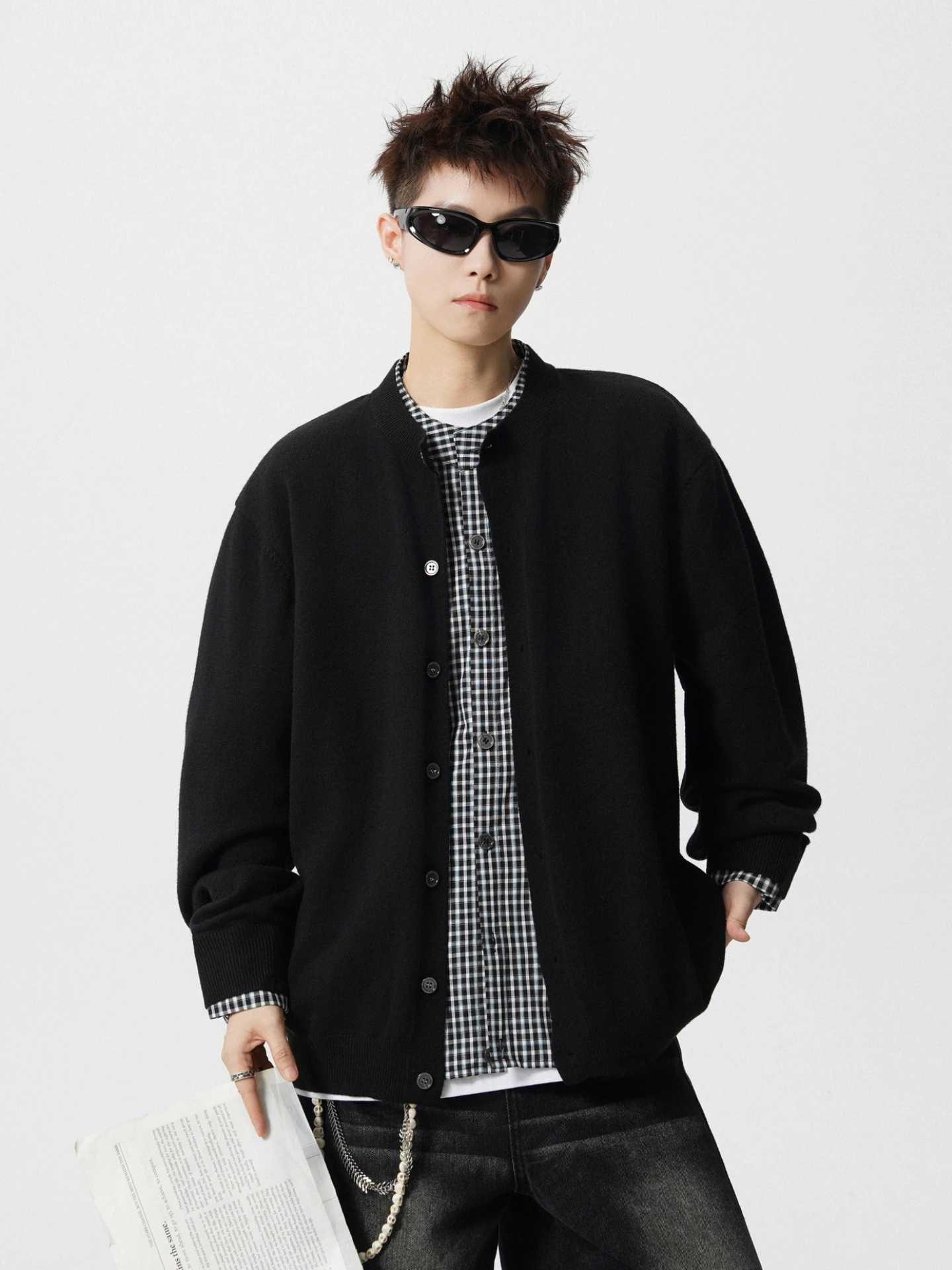 Ретро-кардиган в клетку, вязаный, свободный, повседневный, для мужчин и женщин, осенний, теплый, длинный свитер
Ретро-кардиган в клетку, вязаный, свободный, повседневный, для мужчин и женщин, осенний, теплый, длинный свитер