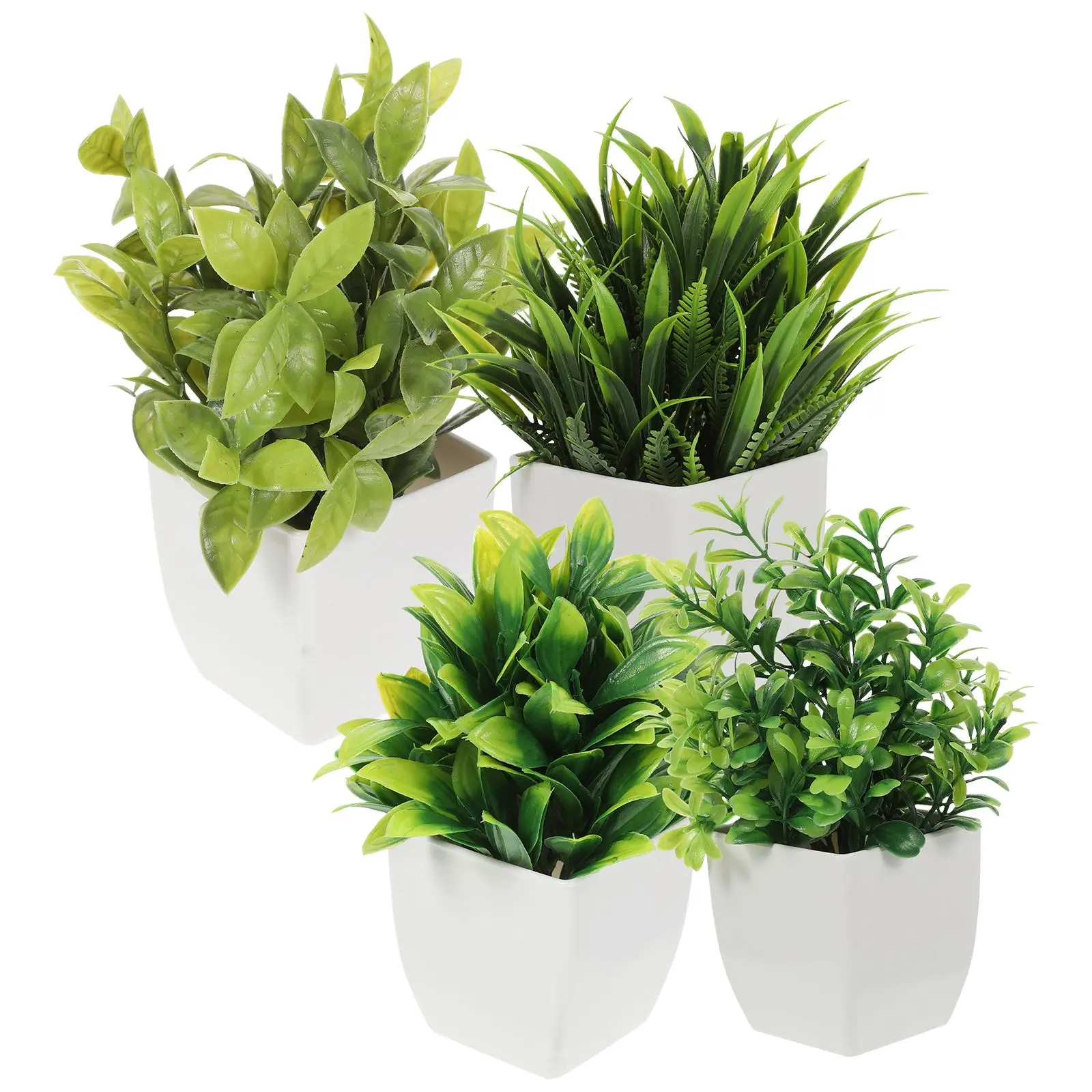 4pcs Artificial Plants Tree Desktop Fake Potted Plant Window Sill Office Table Desktop Ornaments home Garden Plant Potted Decor
4pcs Artificial Plants Tree Desktop Fake Potted Plant Window Sill Office Table Desktop Ornaments home Garden Plant Potted Decor