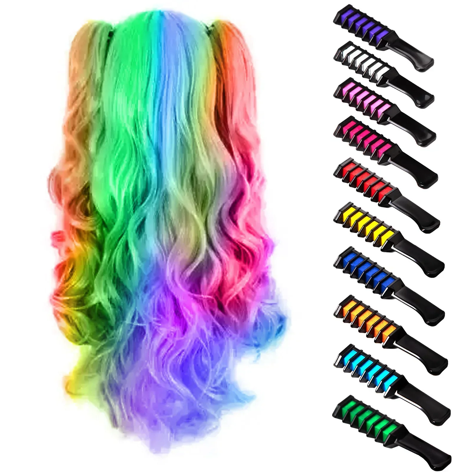 1pc Hair Dye Chalk Temporary Color Wax For Hair Marker Fashion Design Crayons White Hair Dye Shampoo Chalk Hairs Coloring Combs
1pc Hair Dye Chalk Temporary Color Wax For Hair Marker Fashion Design Crayons White Hair Dye Shampoo Chalk Hairs Coloring Combs