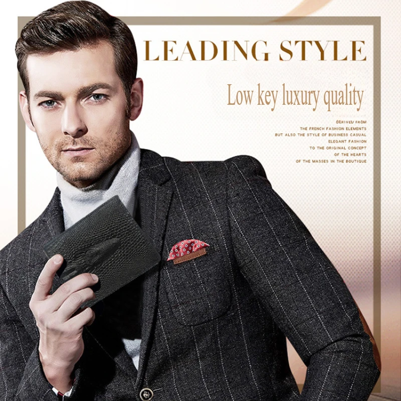1pcs new style classic crocodile pattern men's short wallet gentleman luxury wallet
1pcs new style classic crocodile pattern men's short wallet gentleman luxury wallet