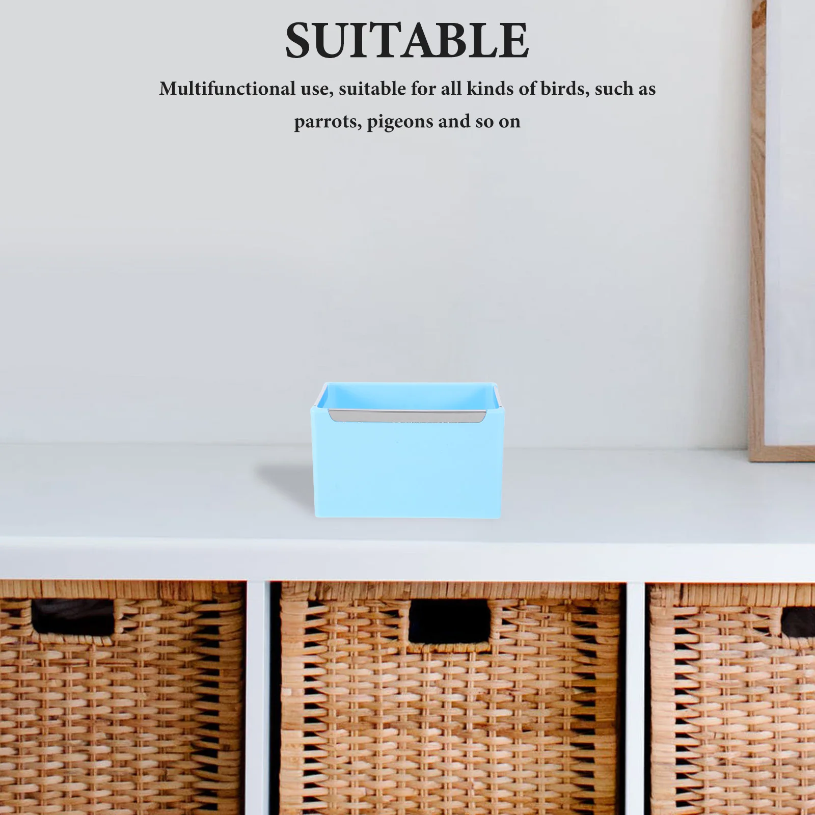 Bird Feeder Bowl Large Capacity Thickened Detachable Plastic Feeding Container For Parrots Quails Cage Accessories Food 
Bird Feeder Bowl Large Capacity Thickened Detachable Plastic Feeding Container For Parrots Quails Cage Accessories Food