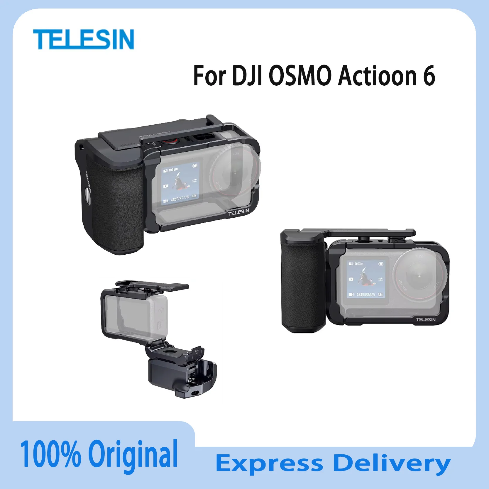Original TELESIN DJI Action6 Hand Grip Remote Control Kit Aluminum Alloy Quick Release Anti Slip Street Shooting Accessories
Original TELESIN DJI Action6 Hand Grip Remote Control Kit Aluminum Alloy Quick Release Anti Slip Street Shooting Accessories