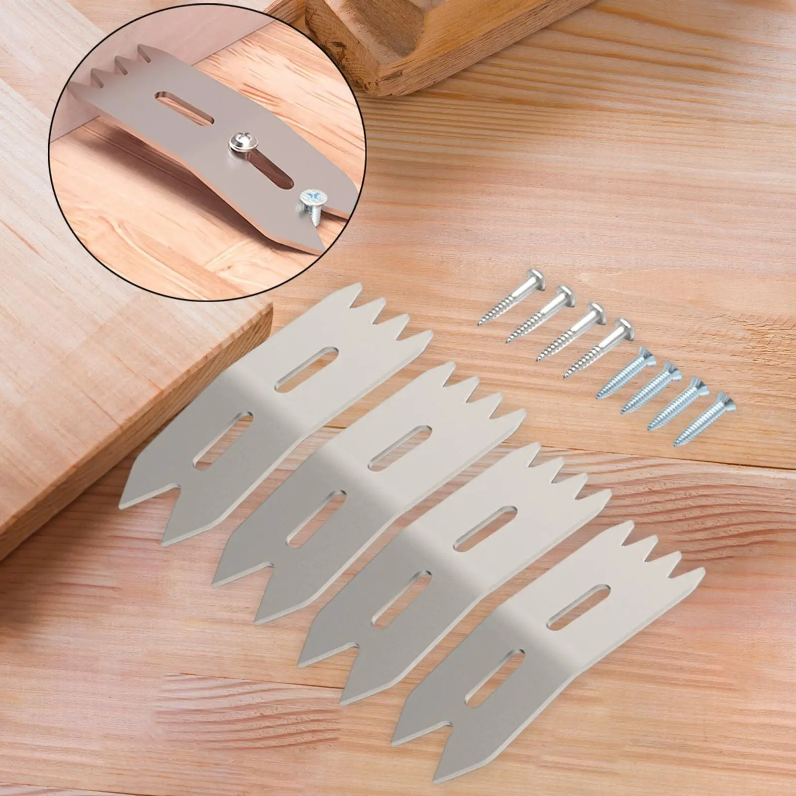 Slab Clamping Dogs with 8 Screw Locator Hardware Tool Flexible Compact Fastening Positioning Plate Tool Woodwork Clamping Tool
Slab Clamping Dogs with 8 Screw Locator Hardware Tool Flexible Compact Fastening Positioning Plate Tool Woodwork Clamping Tool