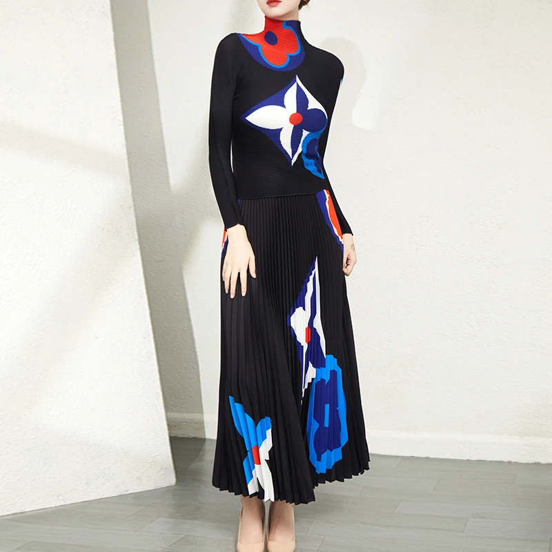 Fast Shipping 2024 New Style Printed Women's Suit Pleated Shirt And Pleated Skirt 2 Piece Sets
Fast Shipping 2024 New Style Printed Women's Suit Pleated Shirt And Pleated Skirt 2 Piece Sets