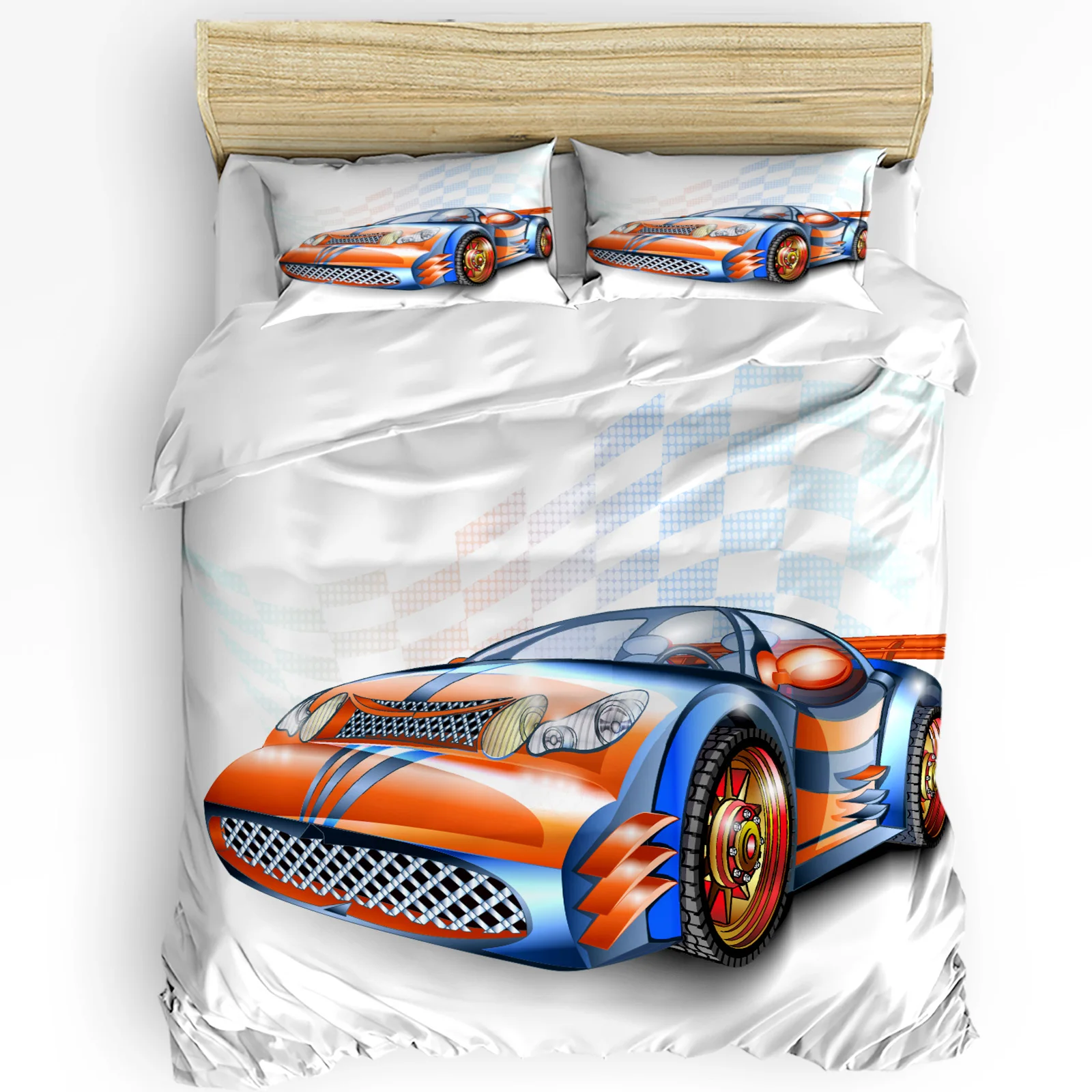 Orange Racing Car White Bedding Set 3pcs Boys Girls Duvet Cover Pillowcase Kids Adult Quilt Cover Double Bed Set Home Textile
Orange Racing Car White Bedding Set 3pcs Boys Girls Duvet Cover Pillowcase Kids Adult Quilt Cover Double Bed Set Home Textile