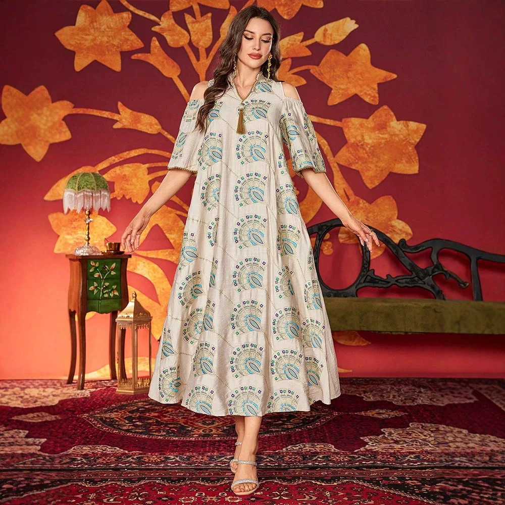 Ky2026 Spring/summer Women's Solid Color Elegant Embroidered Dress With Small Stand Collar, Casual Daily Vacation Dress Elegant
Ky2026 Spring/summer Women's Solid Color Elegant Embroidered Dress With Small Stand Collar, Casual Daily Vacation Dress Elegant