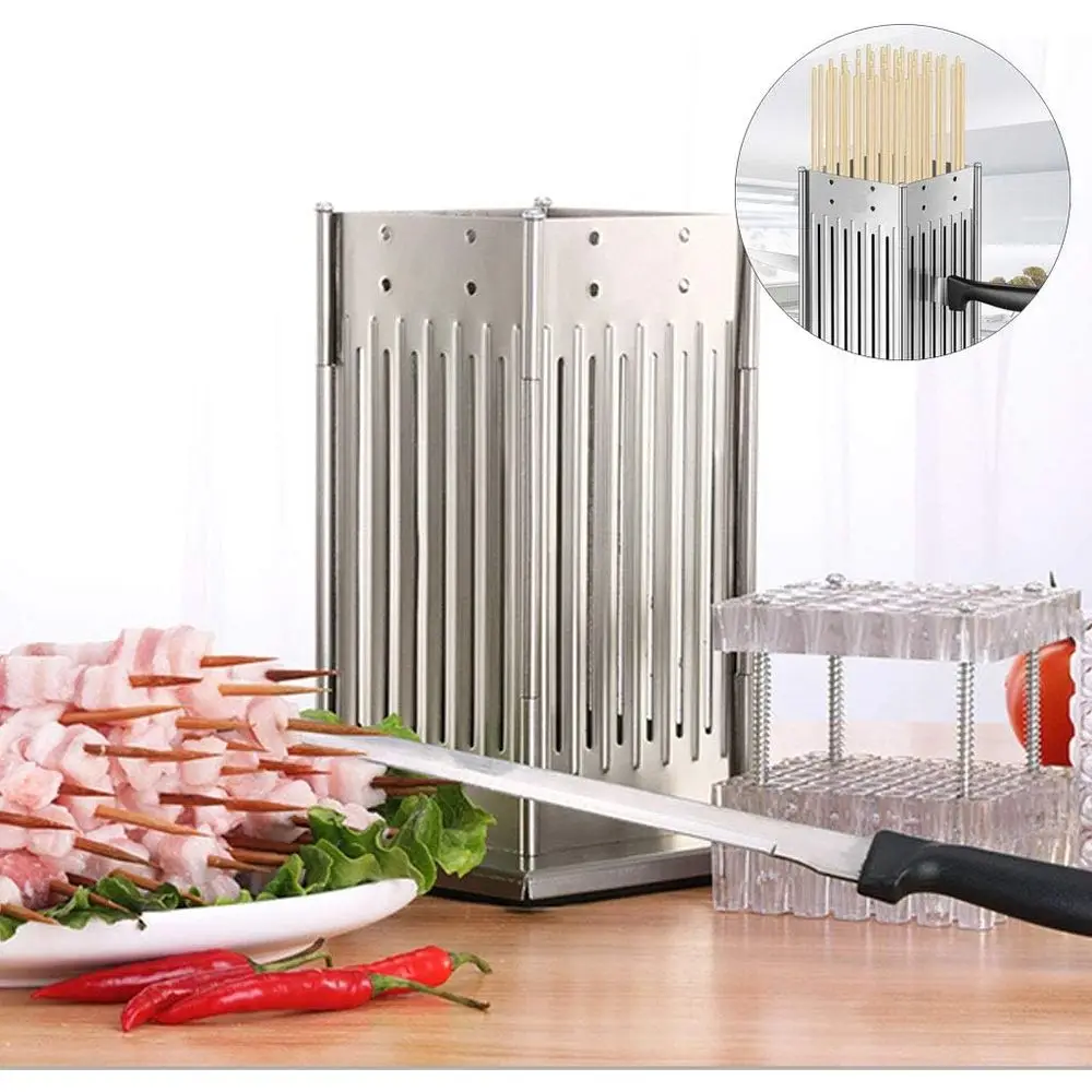 49-Hole Stainless Steel Skewer Set for Grilling Meat, Perfect for BBQ and Kabobs
49-Hole Stainless Steel Skewer Set for Grilling Meat, Perfect for BBQ and Kabobs