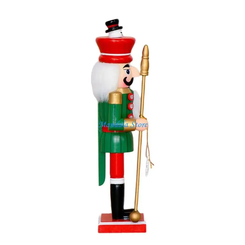 U2JC Wooden Nutcrackers King Figure with Intricate Snowflake Detail Christmas Ornament 
U2JC Wooden Nutcrackers King Figure with Intricate Snowflake Detail Christmas Ornament
