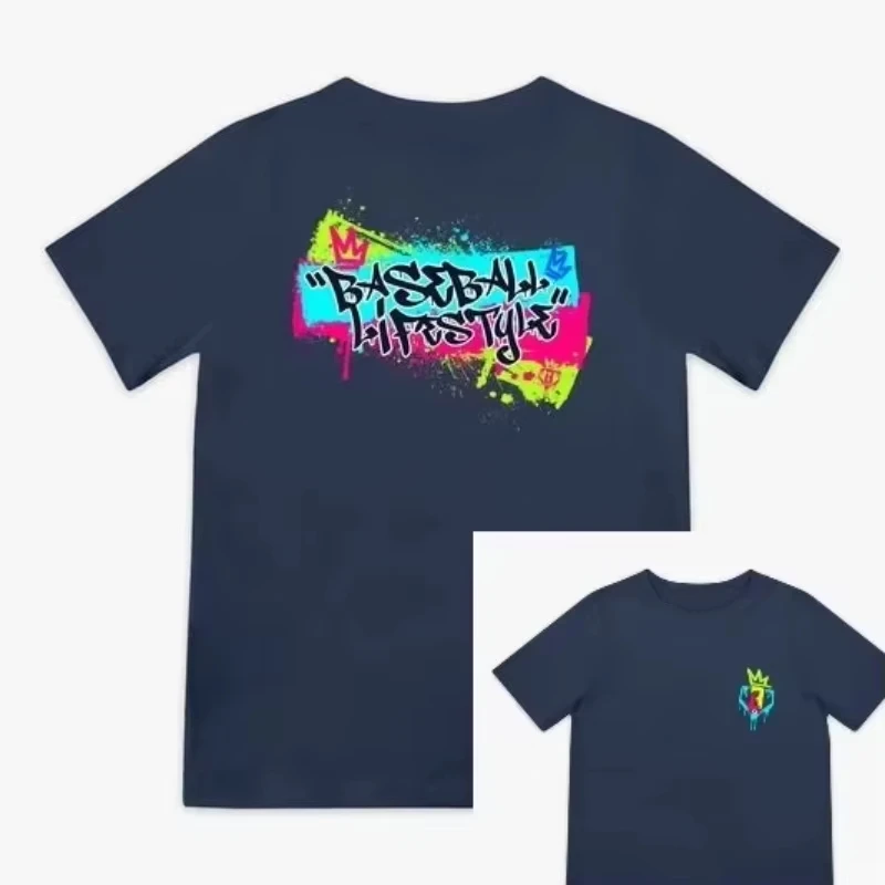 The new trend of summer 2025 short-sleeved loose sporty and casual pure cotton printed T-shirt tops for both men and women
The new trend of summer 2025 short-sleeved loose sporty and casual pure cotton printed T-shirt tops for both men and women