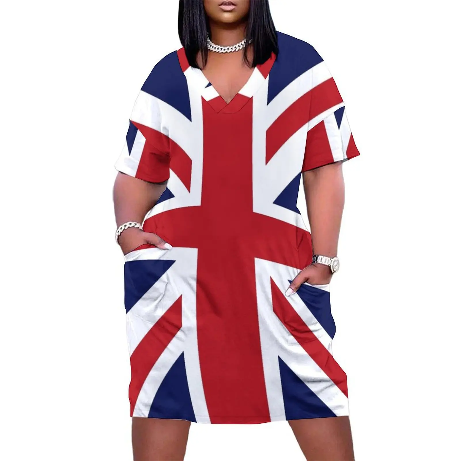 Union Jack Flag of the UK Loose Pocket Dress Evening dresses Dresses gala dresses for woman
Union Jack Flag of the UK Loose Pocket Dress Evening dresses Dresses gala dresses for woman