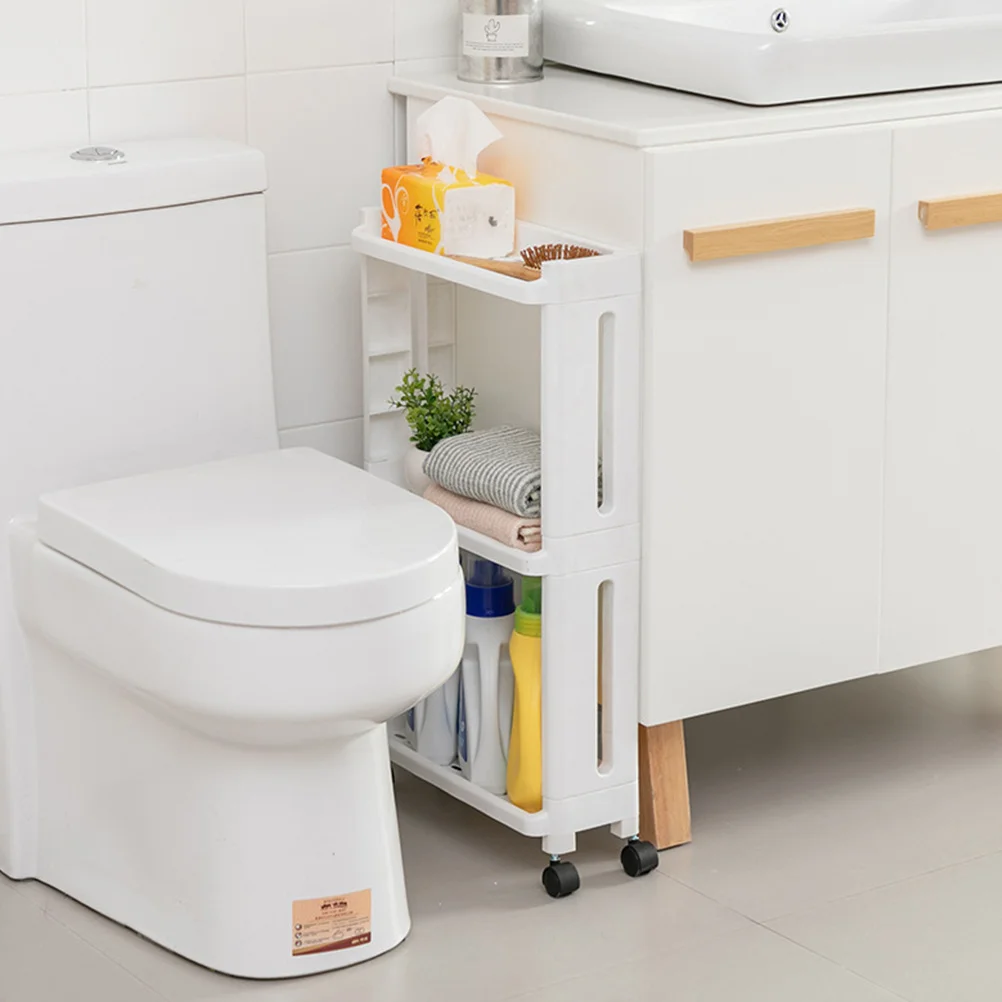 3-Tier Gap Storage Shelf Slim Slide Out Tower Rack Movable Storage Solution for Kitchen Bathroom Laundry White
3-Tier Gap Storage Shelf Slim Slide Out Tower Rack Movable Storage Solution for Kitchen Bathroom Laundry White