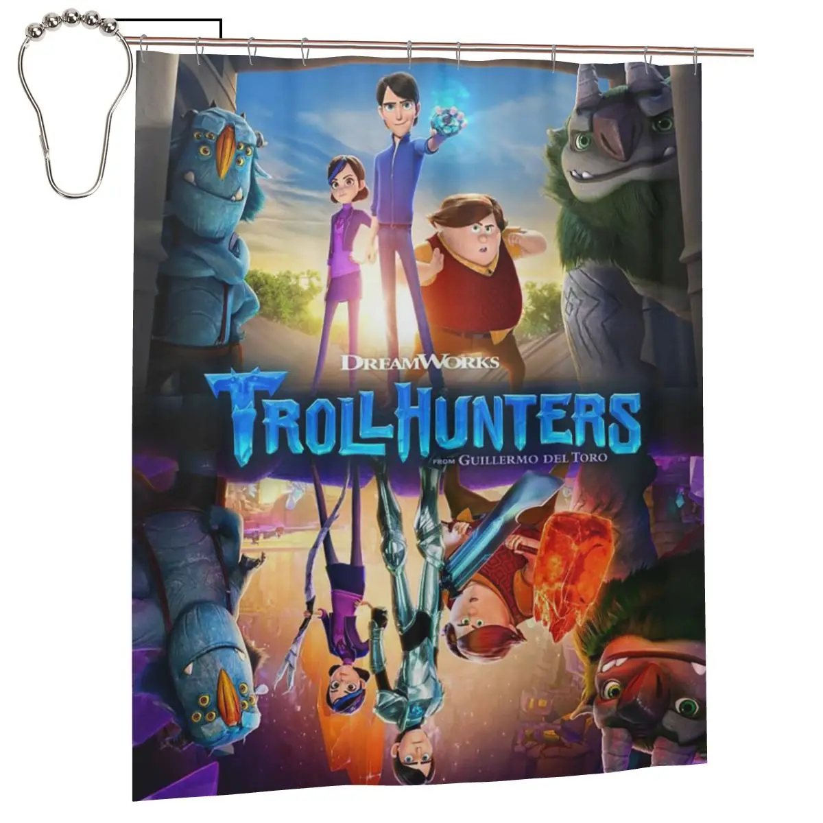 Cartoon TrollHunters Shower Curtain Bathroom Polyester Waterproof Bath Curtains with Hooks
Cartoon TrollHunters Shower Curtain Bathroom Polyester Waterproof Bath Curtains with Hooks