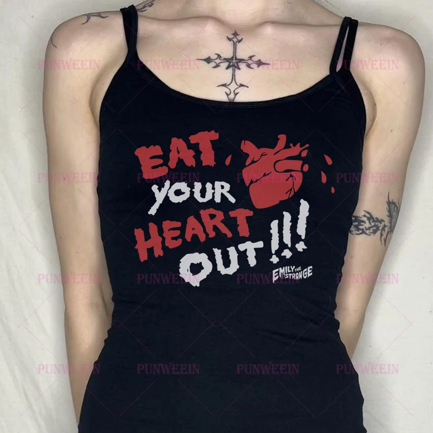 Dark Gothic Emily Vintage Women Letter Print Casual Tank tops Emo Girls 2000s Y2k Style Top Women Streetwear Crop Top Baby Tee
Dark Gothic Emily Vintage Women Letter Print Casual Tank tops Emo Girls 2000s Y2k Style Top Women Streetwear Crop Top Baby Tee