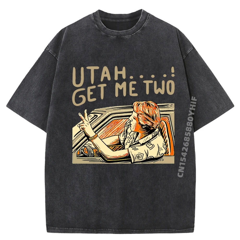 Classic Mens T-shirt Daily Wear Printed Tshirt Cotton Utah Get Me Two 1980s Tops Tees Summer Tee-Shirts Retro Washed Shirt
Classic Mens T-shirt Daily Wear Printed Tshirt Cotton Utah Get Me Two 1980s Tops Tees Summer Tee-Shirts Retro Washed Shirt