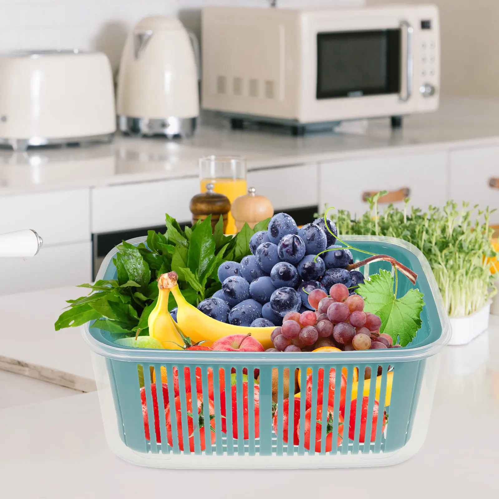 2Pcs Bpa Free Food Storage Box Fridge Fresh Box Kitchen Preservation Container for Snacks Fruits Vegetables Strong Sealing
2Pcs Bpa Free Food Storage Box Fridge Fresh Box Kitchen Preservation Container for Snacks Fruits Vegetables Strong Sealing