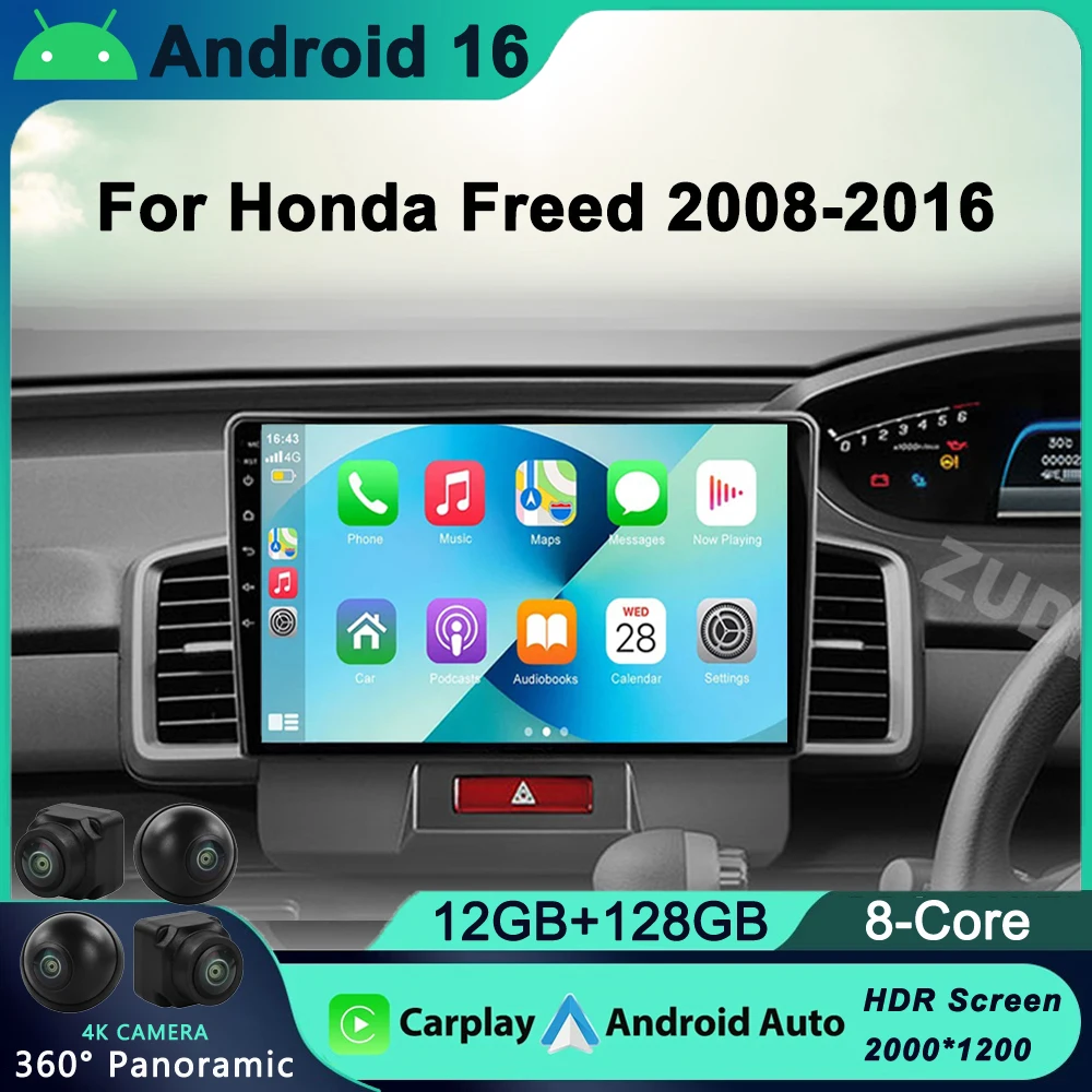 Android 16 2 Din Car Radio for Honda Freed 1 Spike 2008-2016 Multimedia Player 2din Carplay Stereo 4G GPS DVD Head Unit Audio
Android 16 2 Din Car Radio for Honda Freed 1 Spike 2008-2016 Multimedia Player 2din Carplay Stereo 4G GPS DVD Head Unit Audio