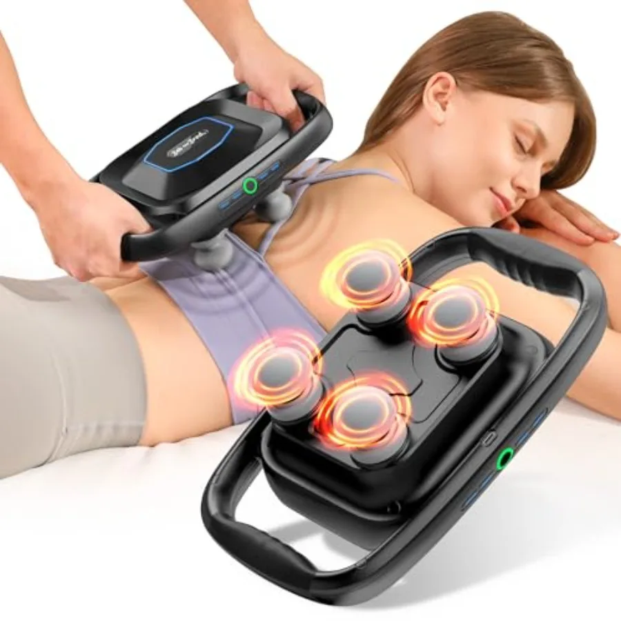 A1 4-Head Massage Gun Deep Tissue FSA Eligible/HSA Eligible 4X Pain Relief Efficiency Replaceable Massager Heads and Plate Elec
A1 4-Head Massage Gun Deep Tissue FSA Eligible/HSA Eligible 4X Pain Relief Efficiency Replaceable Massager Heads and Plate Elec