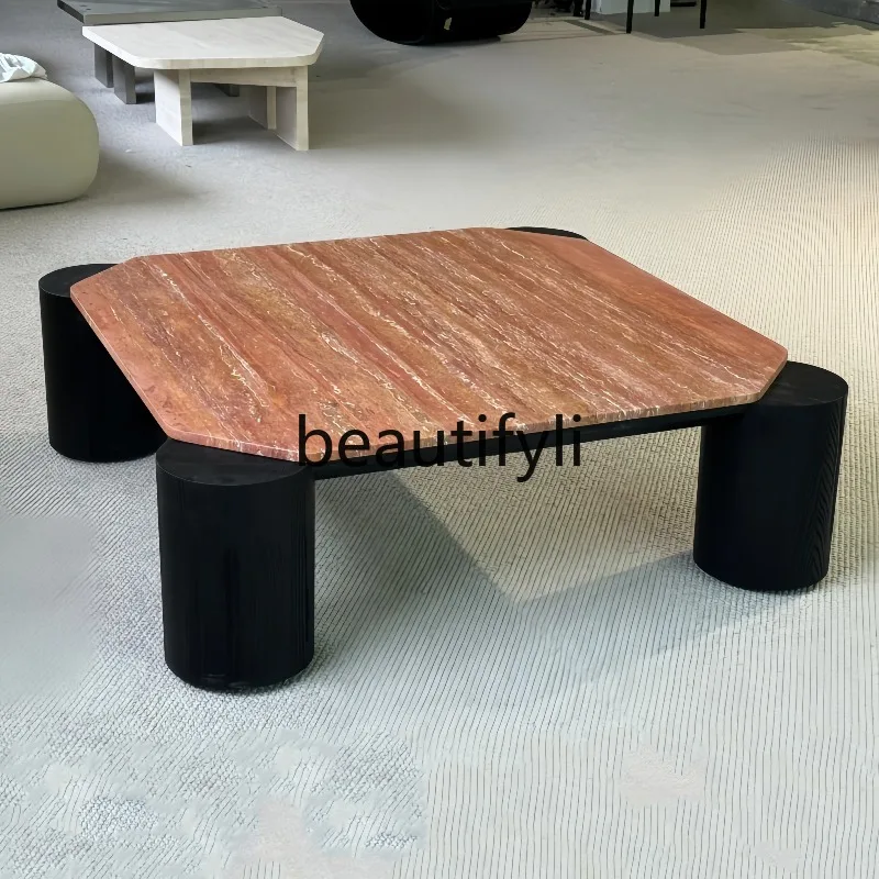 Vintage Style Solid Wood French Retro Style Red Travertine Designer Home Creative Living Room Natural Travertine Coffee Table
Vintage Style Solid Wood French Retro Style Red Travertine Designer Home Creative Living Room Natural Travertine Coffee Table
