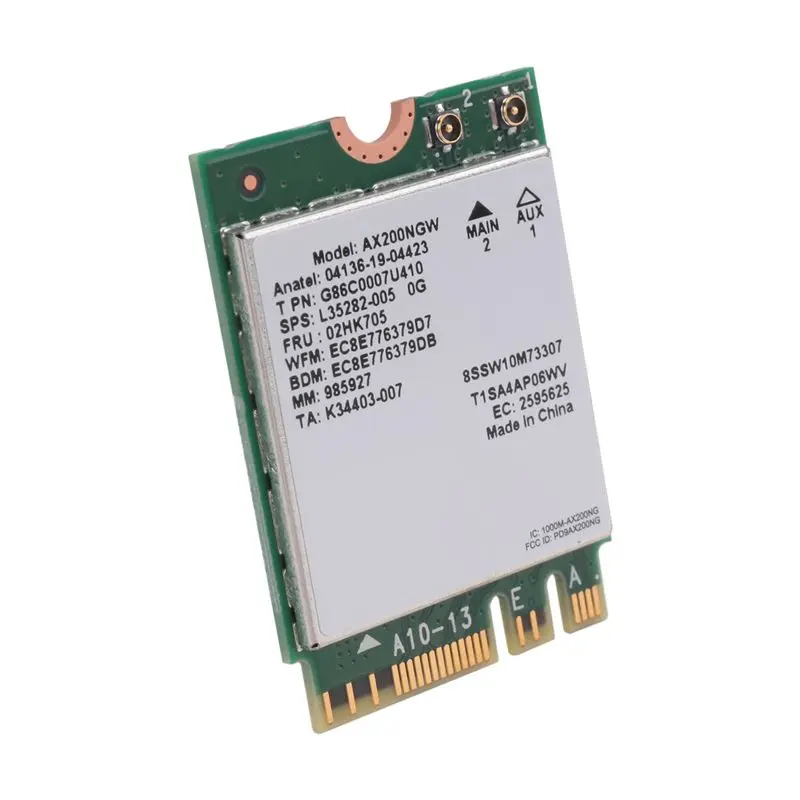 Беспроводной адаптер A01E-Wifi AX200 AX200NGW M.2 NGFF Bluetooth 5.0 Wifi 6 2.4G/5G 802.11Ac/Ax
Беспроводной адаптер A01E-Wifi AX200 AX200NGW M.2 NGFF Bluetooth 5.0 Wifi 6 2.4G/5G 802.11Ac/Ax